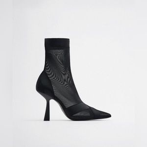 Brand New Zara Hosiery Booties / Heels